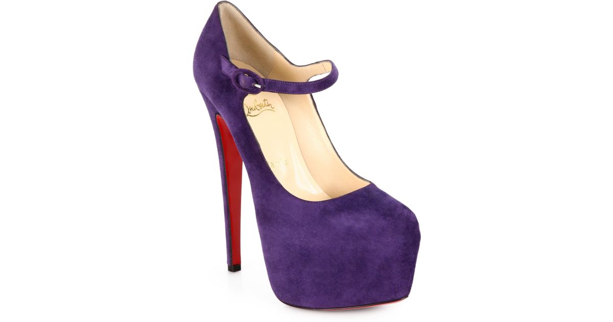 christian louboutin lady daf suede mary jane platform pumps christian louboutin lady daf suede mary jane platform pumps