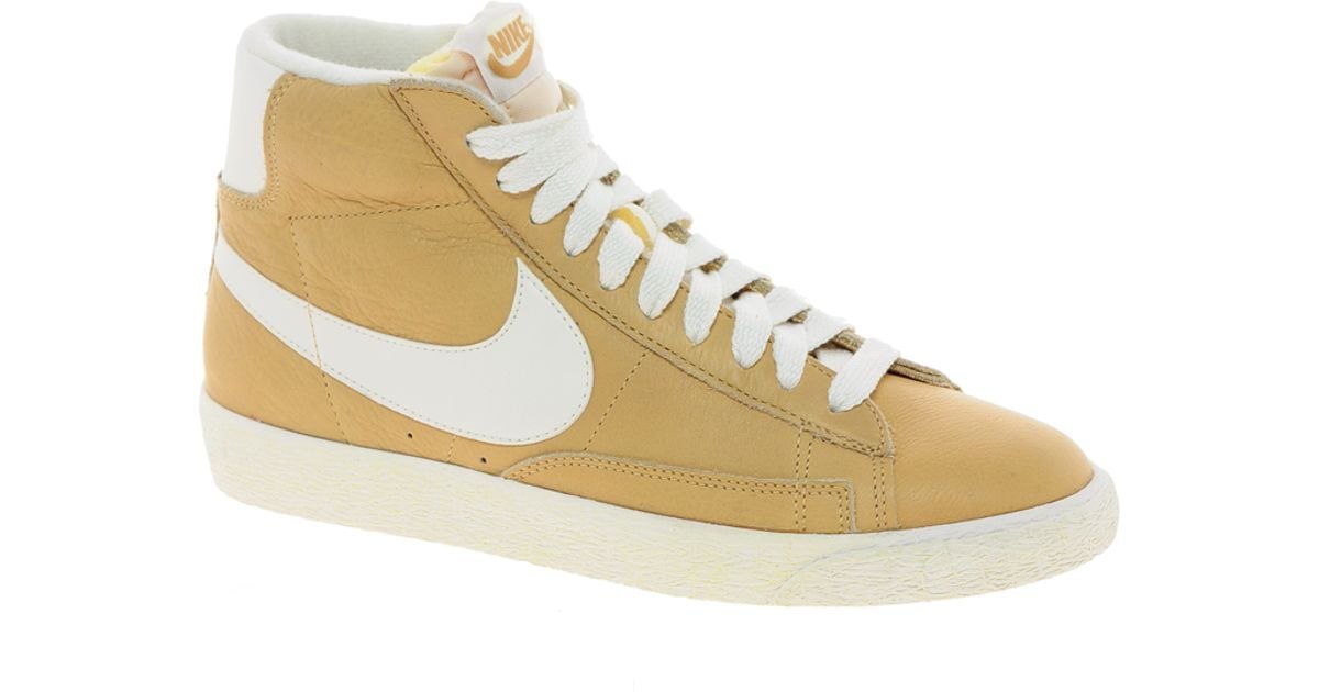 nike blazer high brown