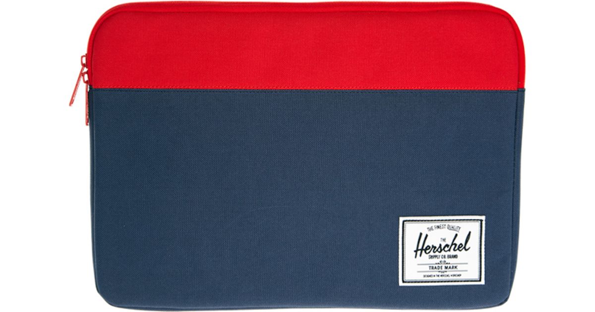 Lyst Herschel Supply Co. Anchor 13 Laptop Sleeve in Red for Men