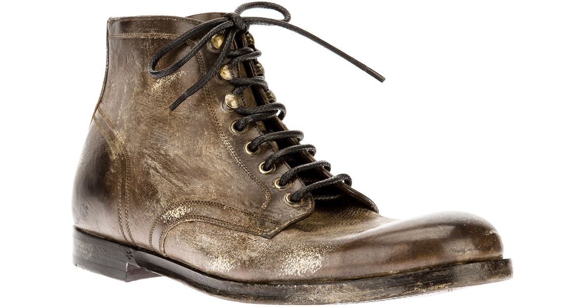 dolce gabbana lace up boots