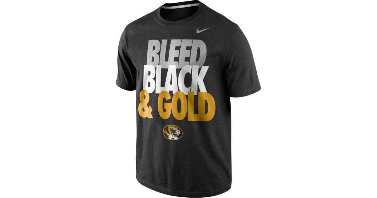 black and gold nike shirt