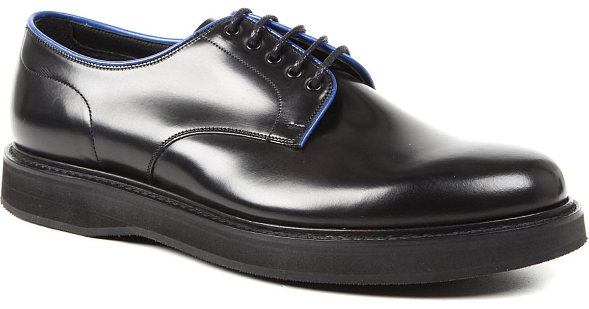 Church's Leyton Piping Derby Shoes in Black for Men (Blk/blue) | Lyst