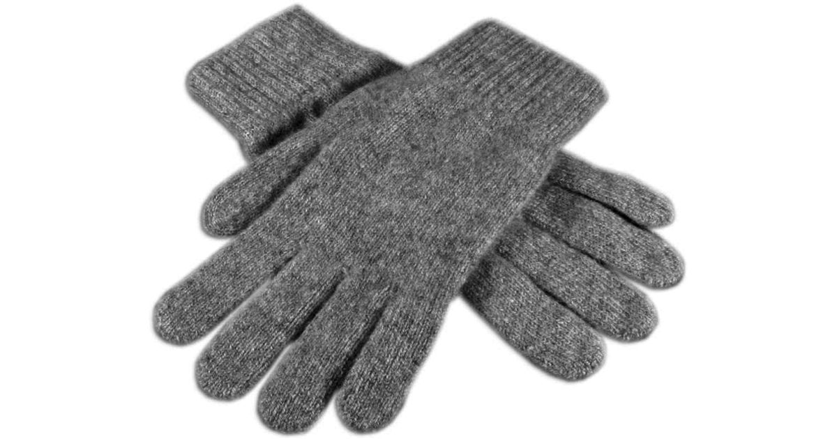 Black.co.uk Men'S Grey Cashmere Gloves - 100% Cashmere in Gray for Men ...