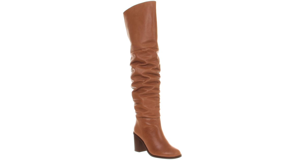 slouch boots camel
