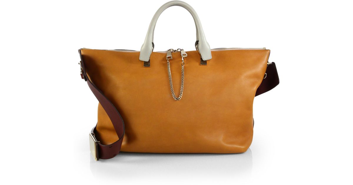 Chlo Baylee Large Colorblock Satchel in Brown (MARSHMALLO) | Lyst