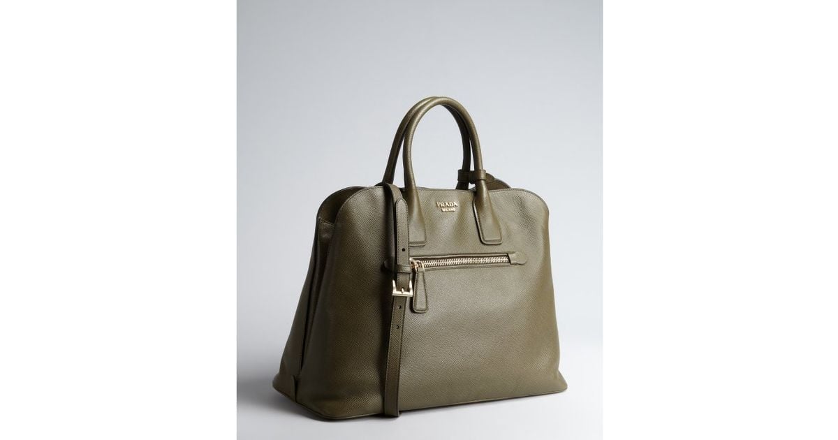Prada // Grey Galleria Saffiano Leather Top Handle Bag – VSP Consignment