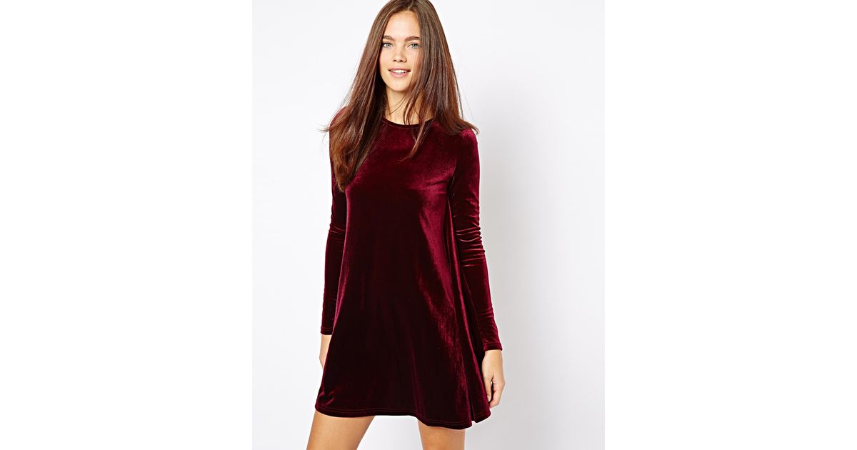 glamorous velvet dress