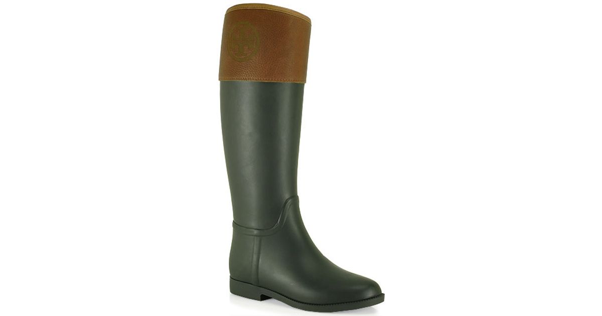 tory burch diana rain boots