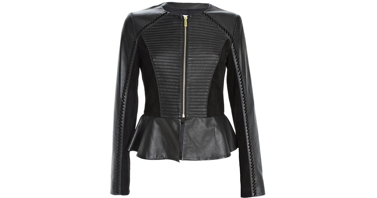 Alice By Temperley Giovanni Leather Jacket In Black Lyst