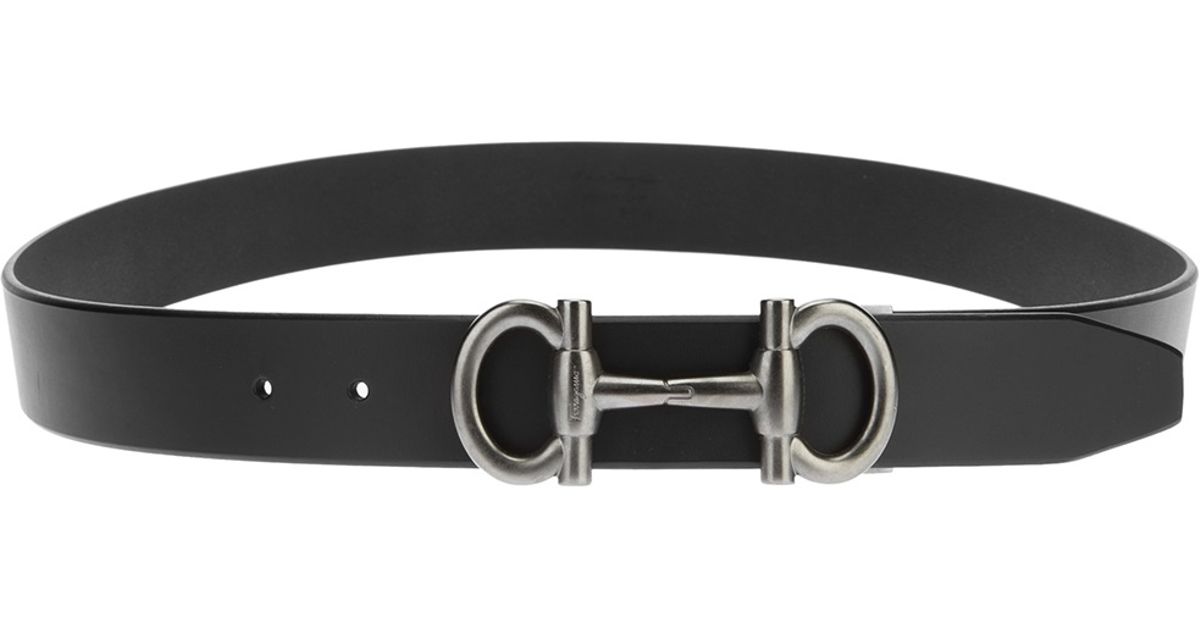 Lyst - Ferragamo Parigi Buckle Belt in Black for Men