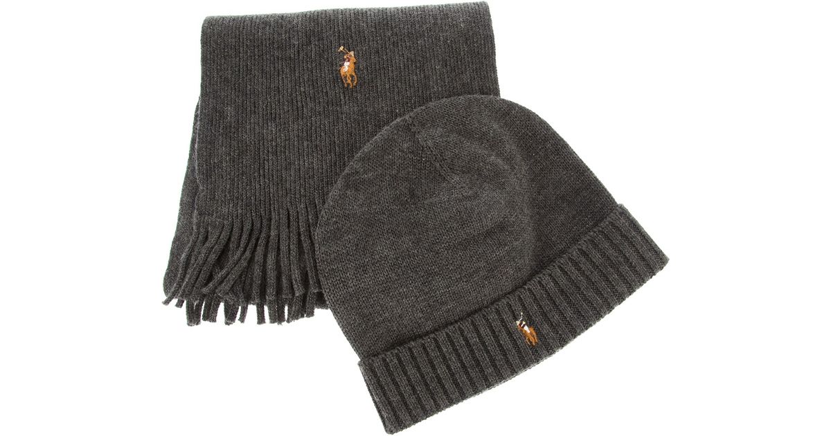 ralph lauren hat and scarf gift set