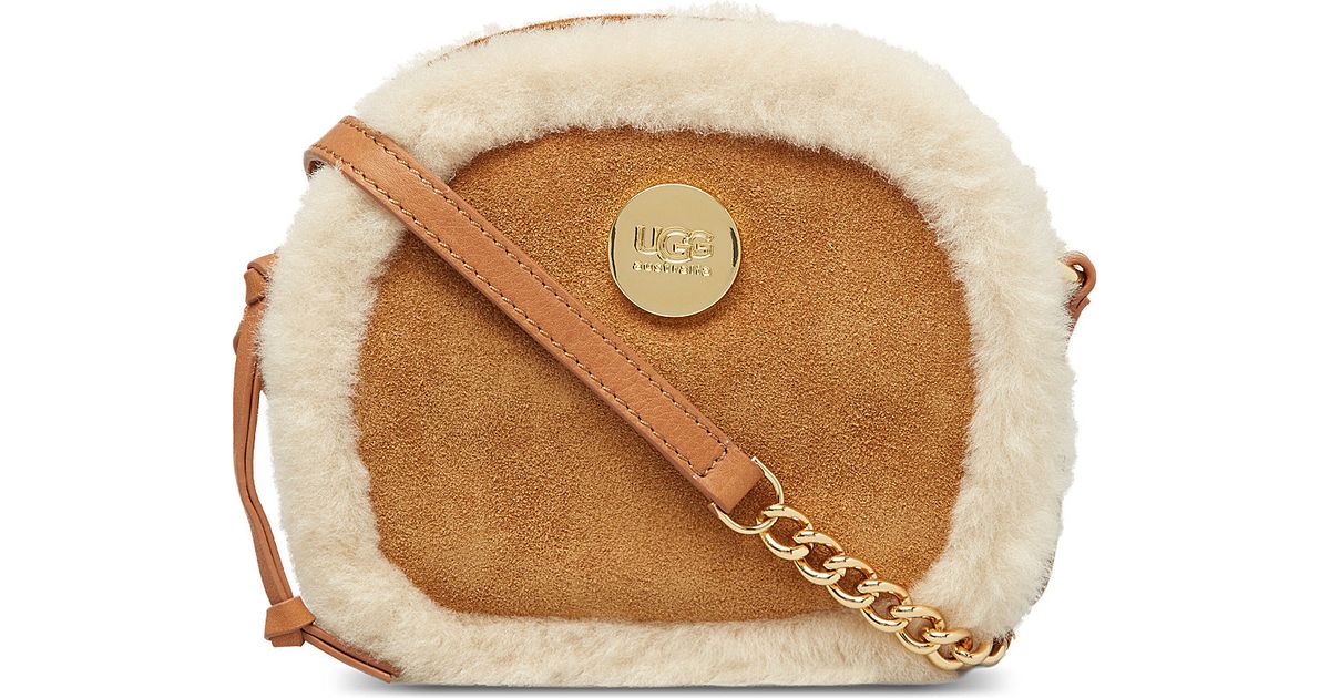 Ugg Bailey Bow Crossbody Bag In Natural Lyst