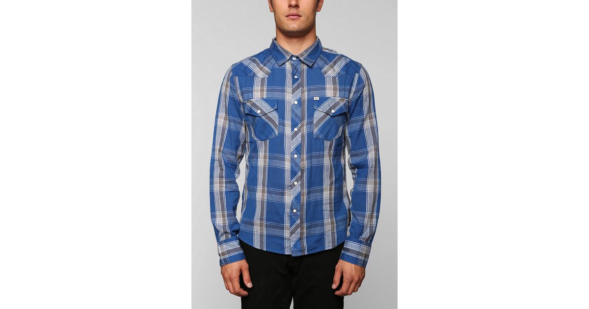 Urban outfitters Salt Valley Pacific Western Shirt in Blue for Men Lyst