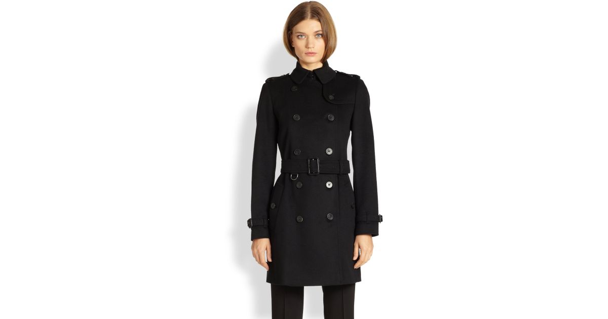 Burberry Brit Frill Hem Trench Coat In Natural Lyst Gallery