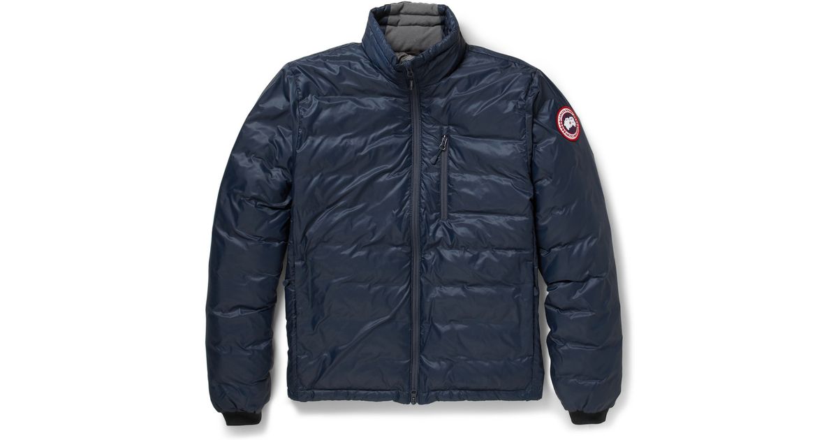 Canada goose Lodge Quilted Down-filled Jacket in Blue for Men | Lyst