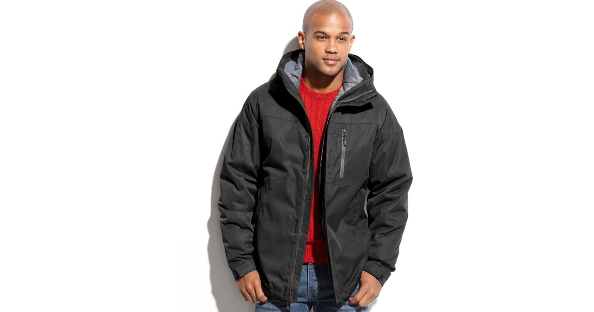 weatherproof 32 degrees coat twill tech midweight 3in1 systems jacket in black for lyst weatherproof 32 degrees coat twill tech midweight 3in1 systems jacket in black for lyst