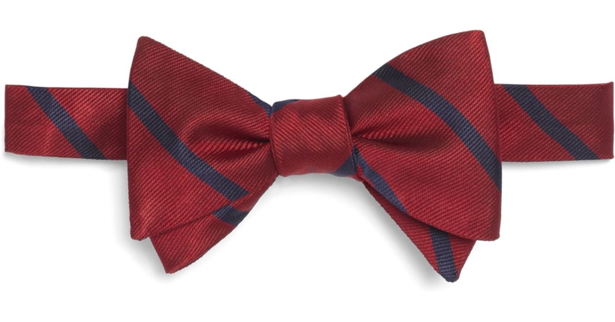 Lyst Brooks Brothers Bb3 Repp Bow Tie in Red for Men