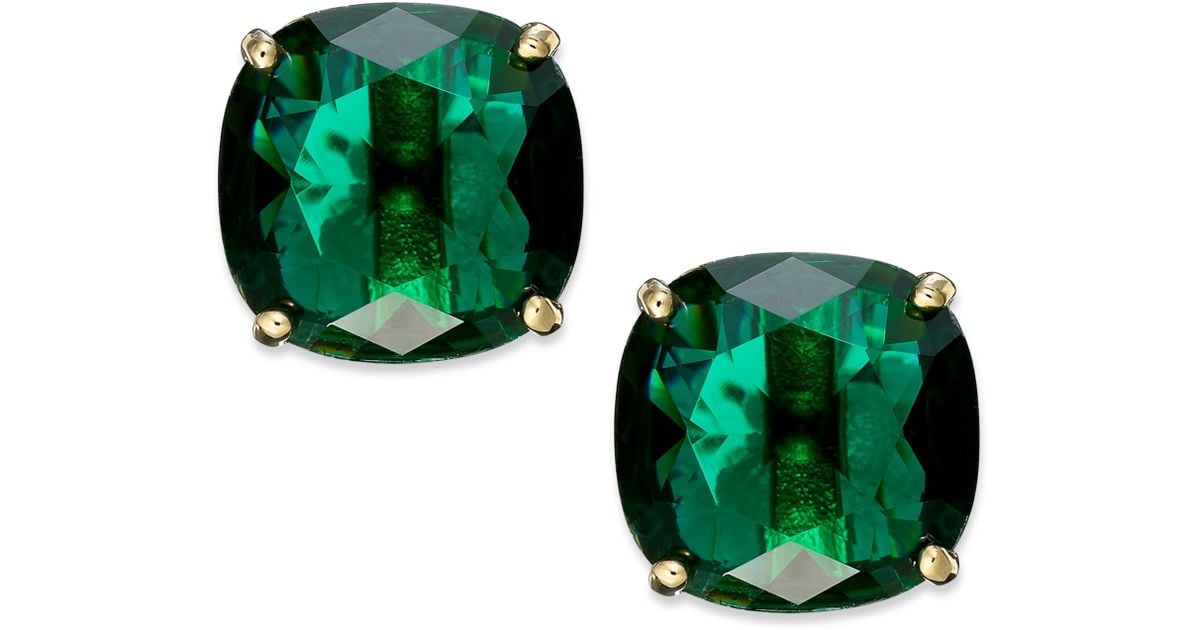 Lyst Kate Spade New York Goldtone Green Stone Square Stud Lyst Kate Spade New York Goldtone Green Stone Square Stud Earrings In
