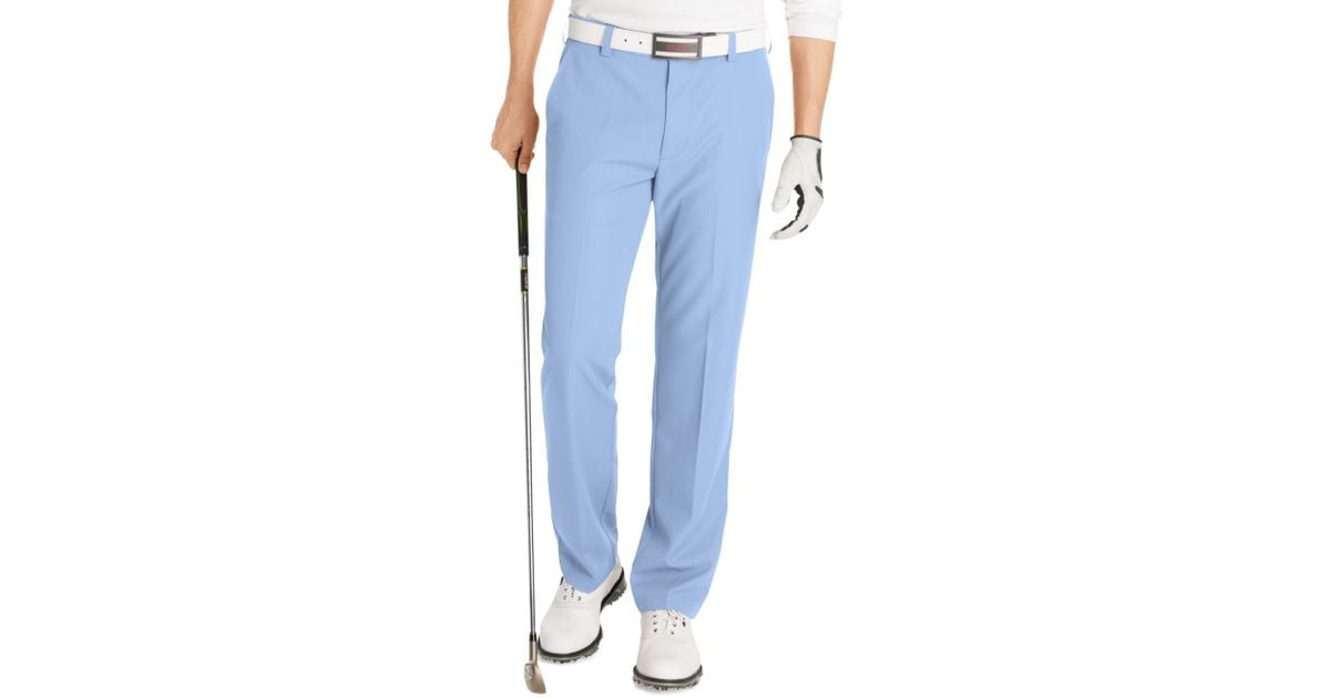 Izod Golf Pants Slimfit Solid Pants in Blue for Men Lyst