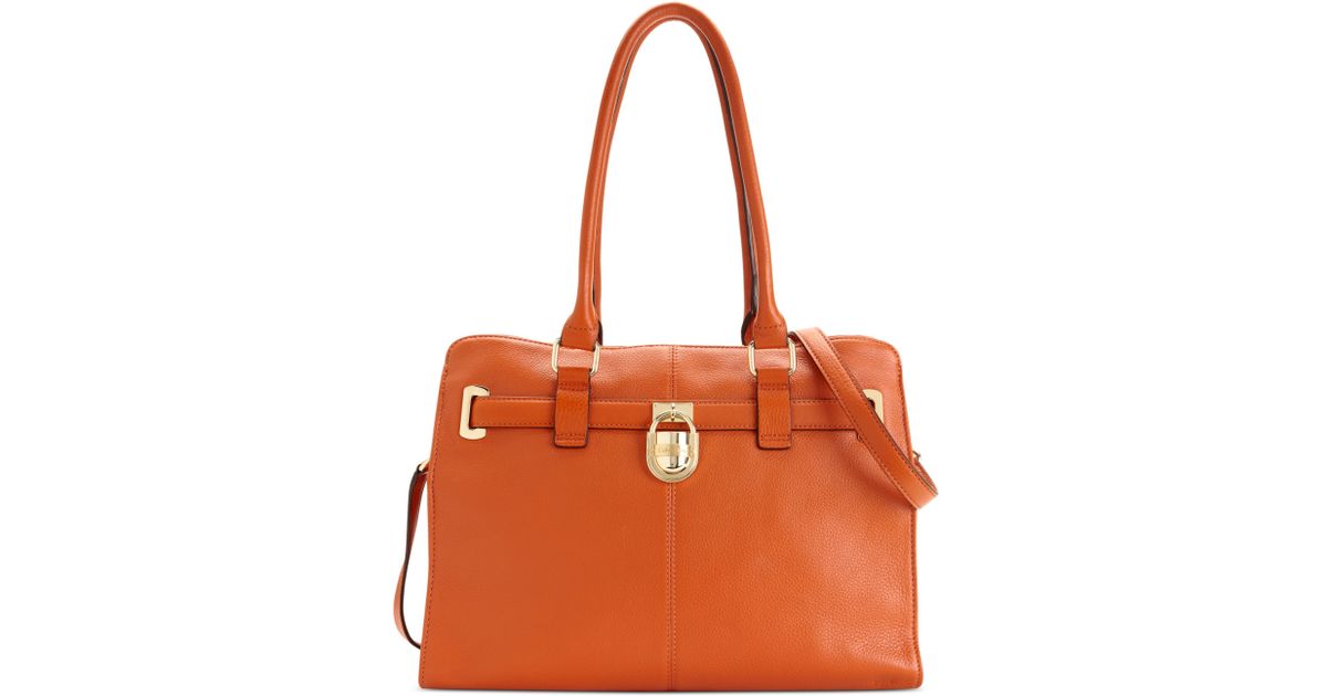 calvin klein burnt orange bag