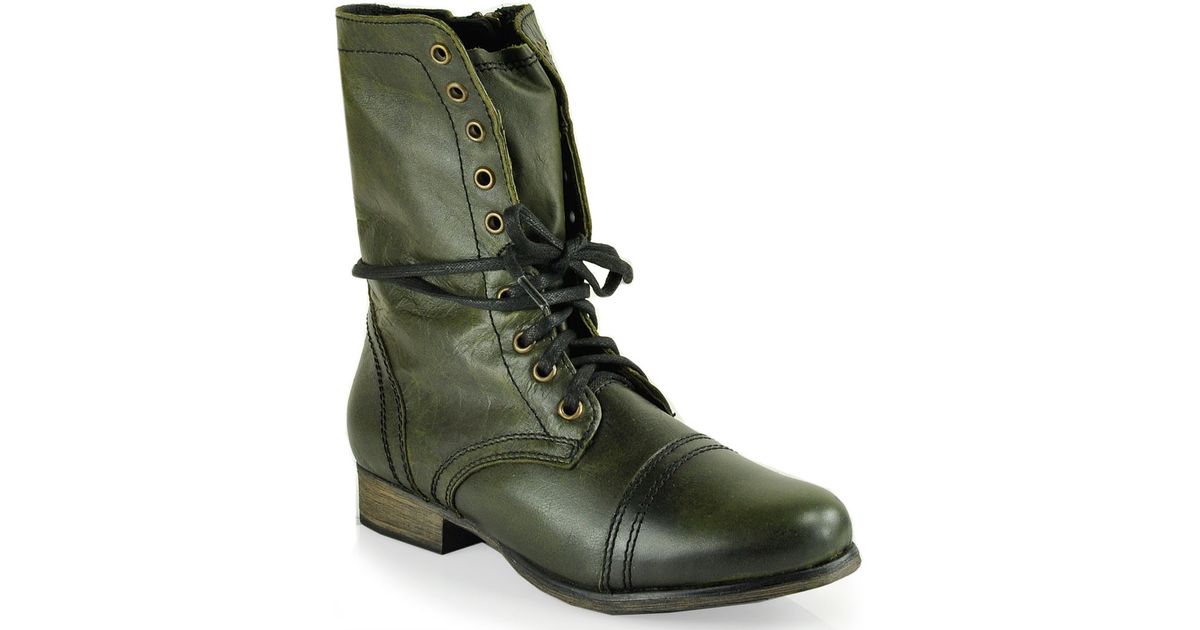 olive green steve madden boots