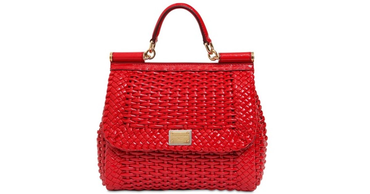 dolce and gabbana woven bag