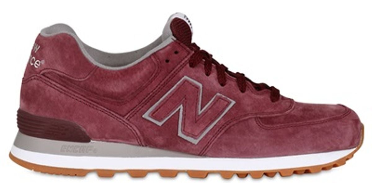 New Balance 574 Classic Suede Sneakers in Brown for Men - Lyst