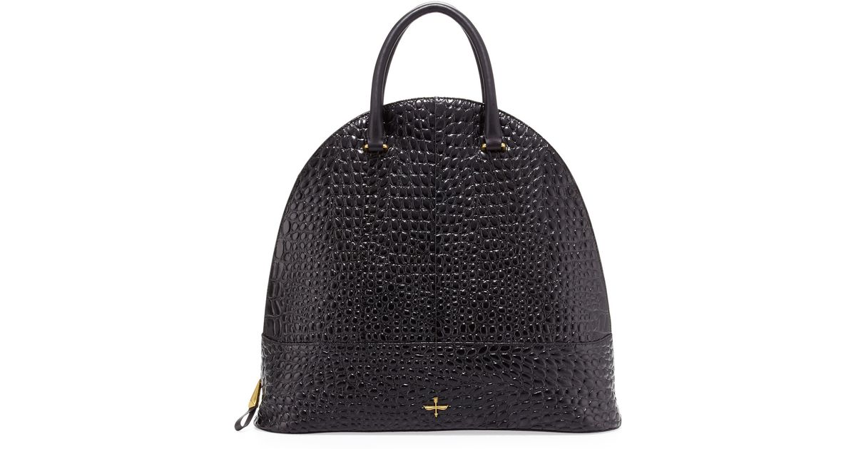 Lyst Pour La Victoire Nora Pebbled Dome Tote Bag Black In
