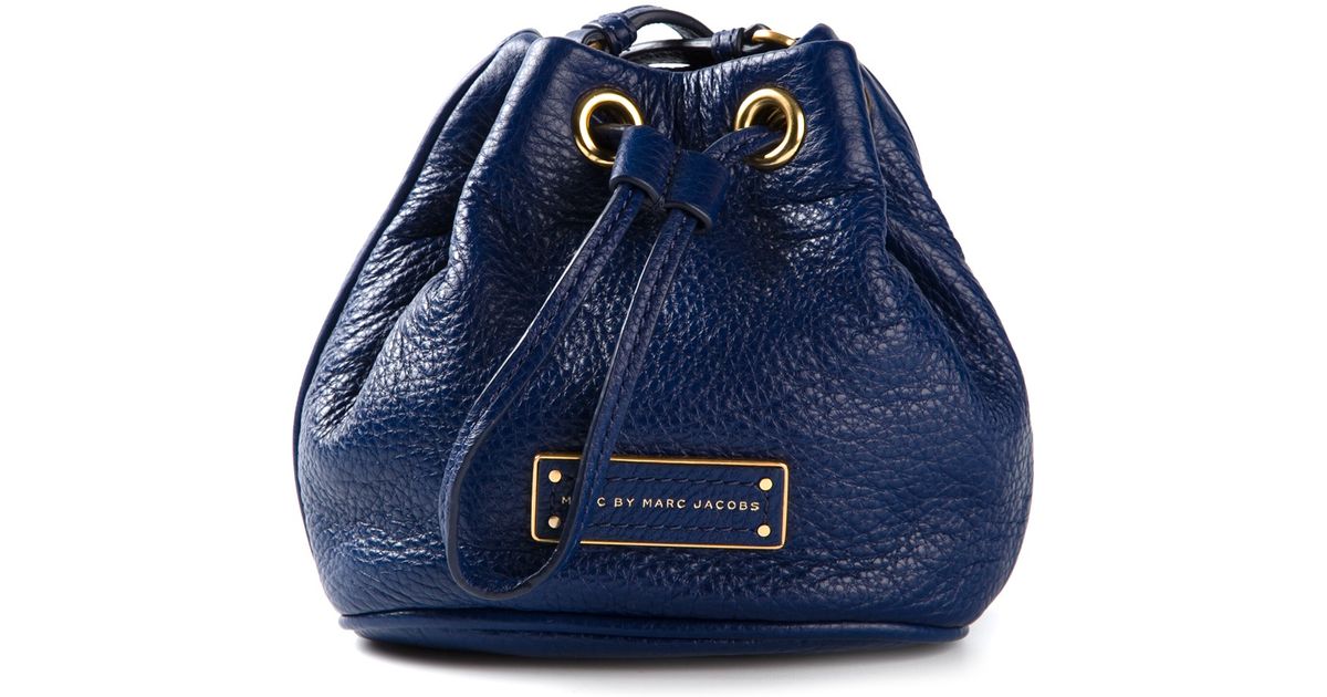 Lyst Marc By Jacobs Crossbody Bucket Bag In Blue