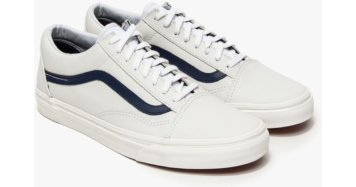 vans old skool leather white vans old skool leather white