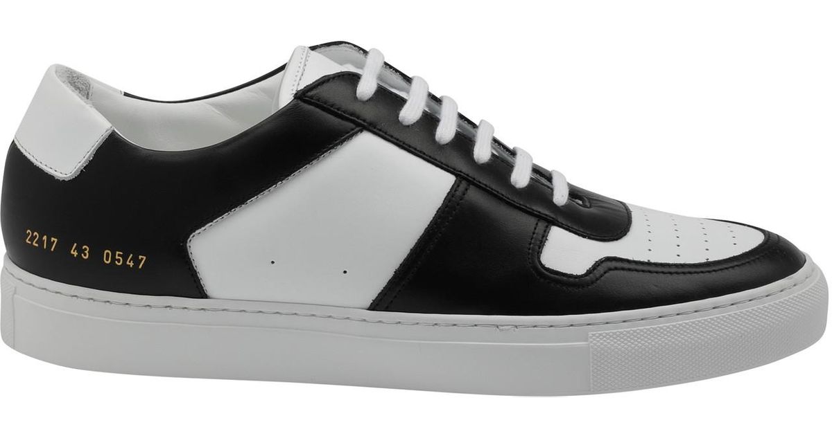 Common Projects Bball Trainers in White / Black (Black) for Men - Lyst