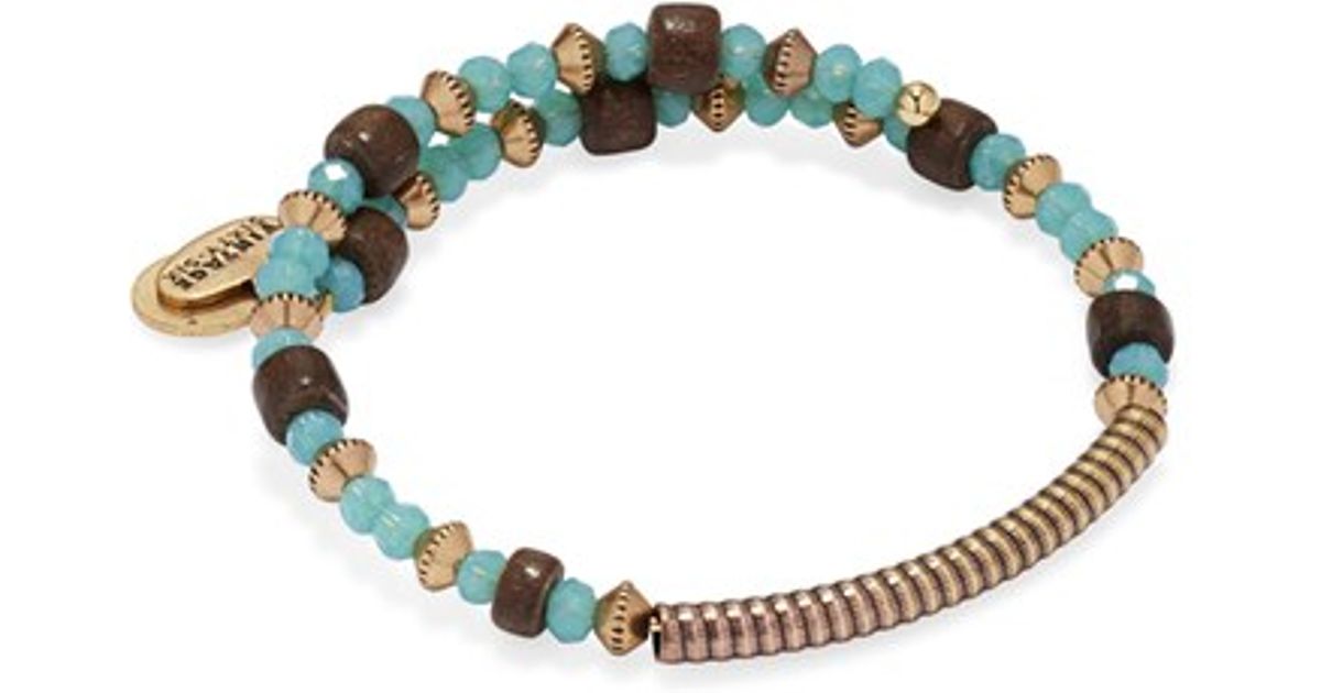 Lyst Alex And Ani Uncharted Beaded Wrap Bracelet Sea Gl Lyst Alex And Ani Uncharted Beaded Wrap Bracelet Sea Gl Gold In Blue