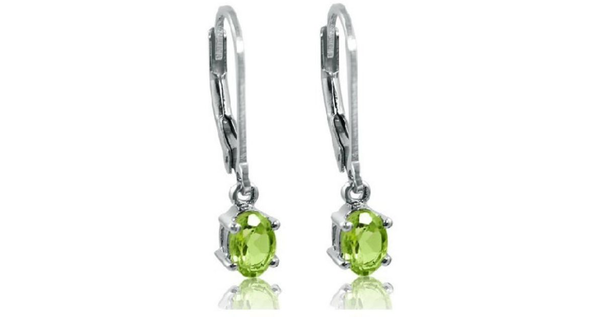 Lyst Amanda Rose Collection 1ct Peridot Leverback Earrings In Lyst Amanda Rose Collection 1ct Peridot Leverback Earrings In Sterling Silver Green