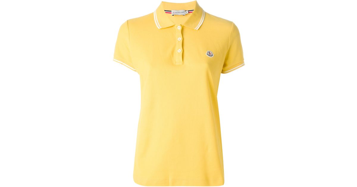 moncler yellow polo moncler yellow polo