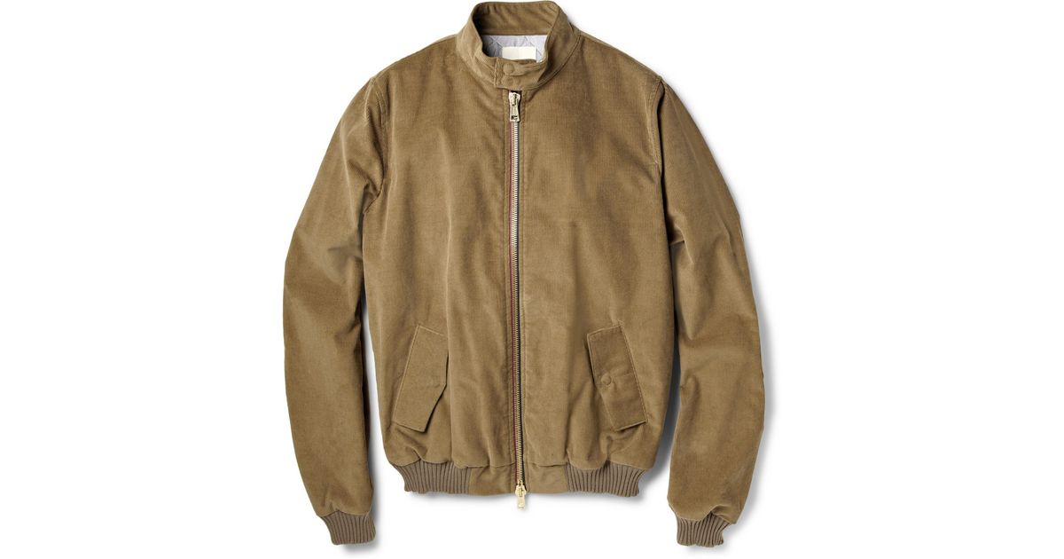 Lyst - Band Of Outsiders Harrington Corduroy Jacket in Brown for Men