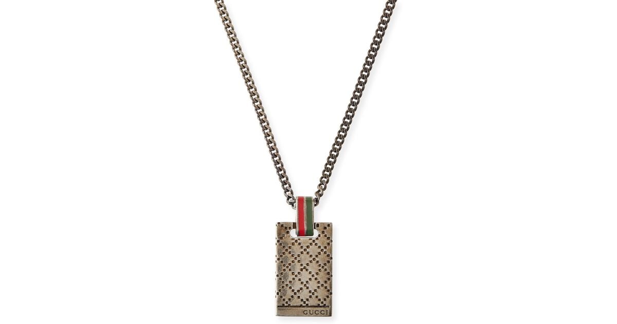 Lyst - Gucci Mens Diamantissima Necklace in Metallic for Men