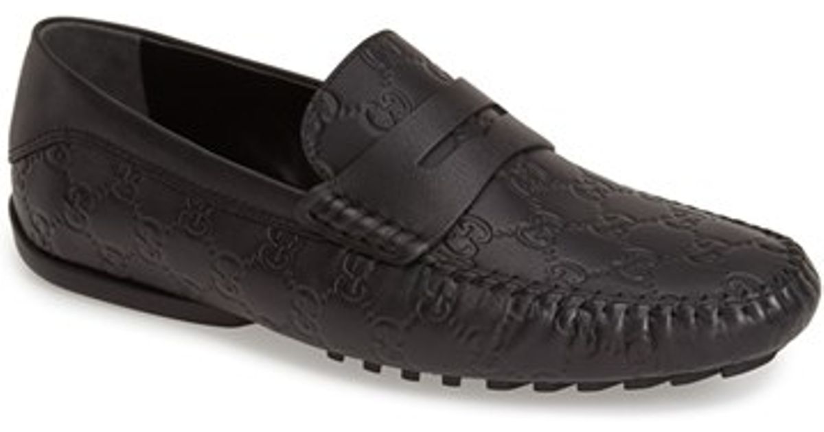 Gucci San Marino Driving Shoe in Black for Men | Lyst