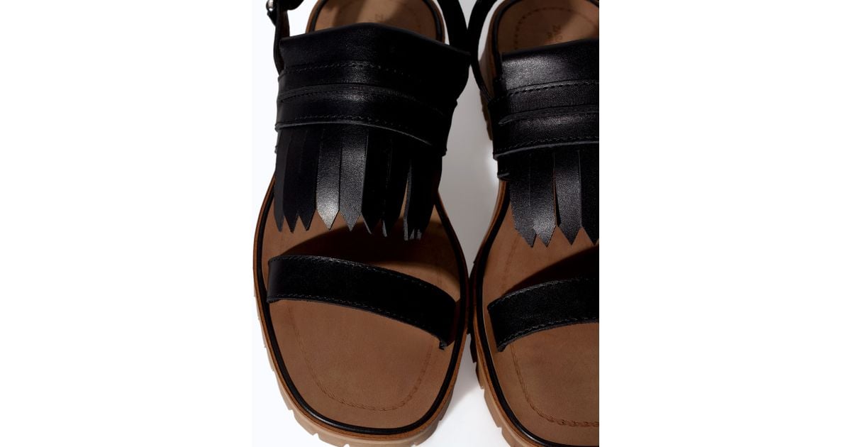zara black sandals