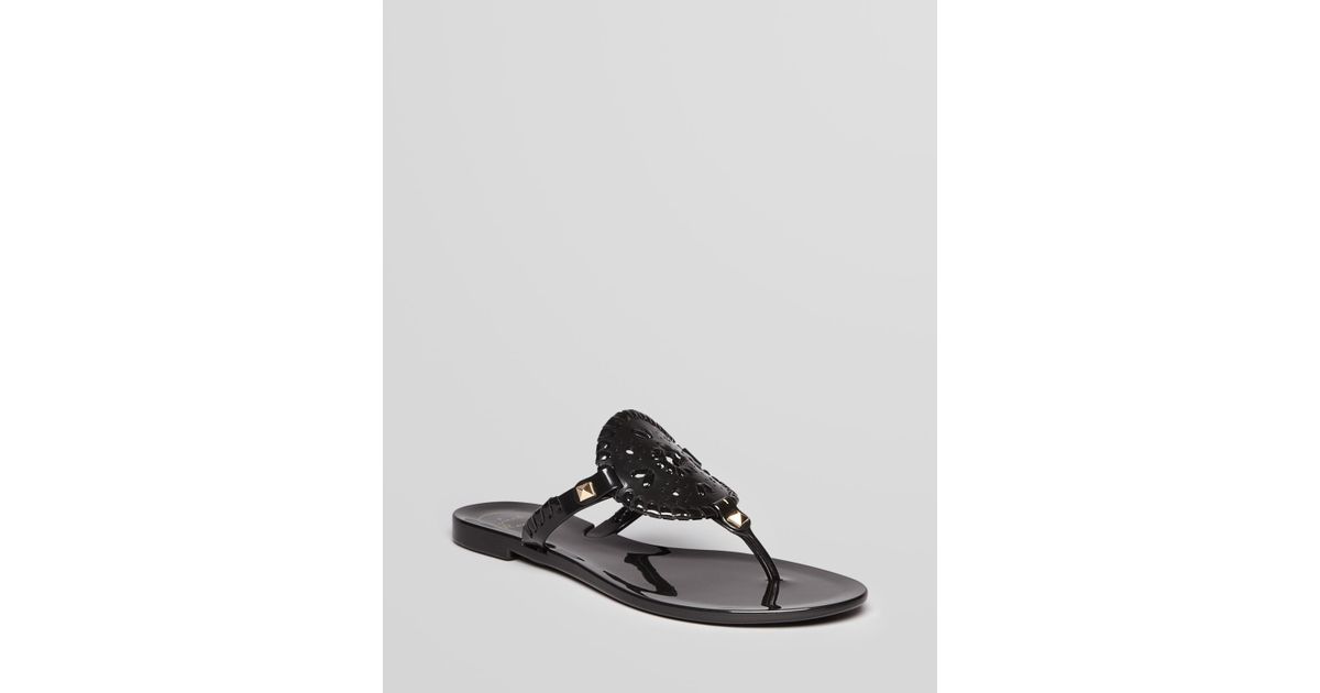 jack rogers black jelly sandals