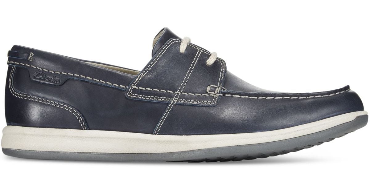Clarks Men's Fallston Style Boat Shoes in Blue for Men (Navy) | Lyst