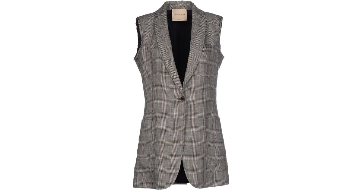 Lyst - Erika cavallini semi couture Full-length Jacket in Gray