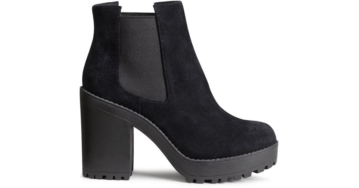 chunky platform boots h&m