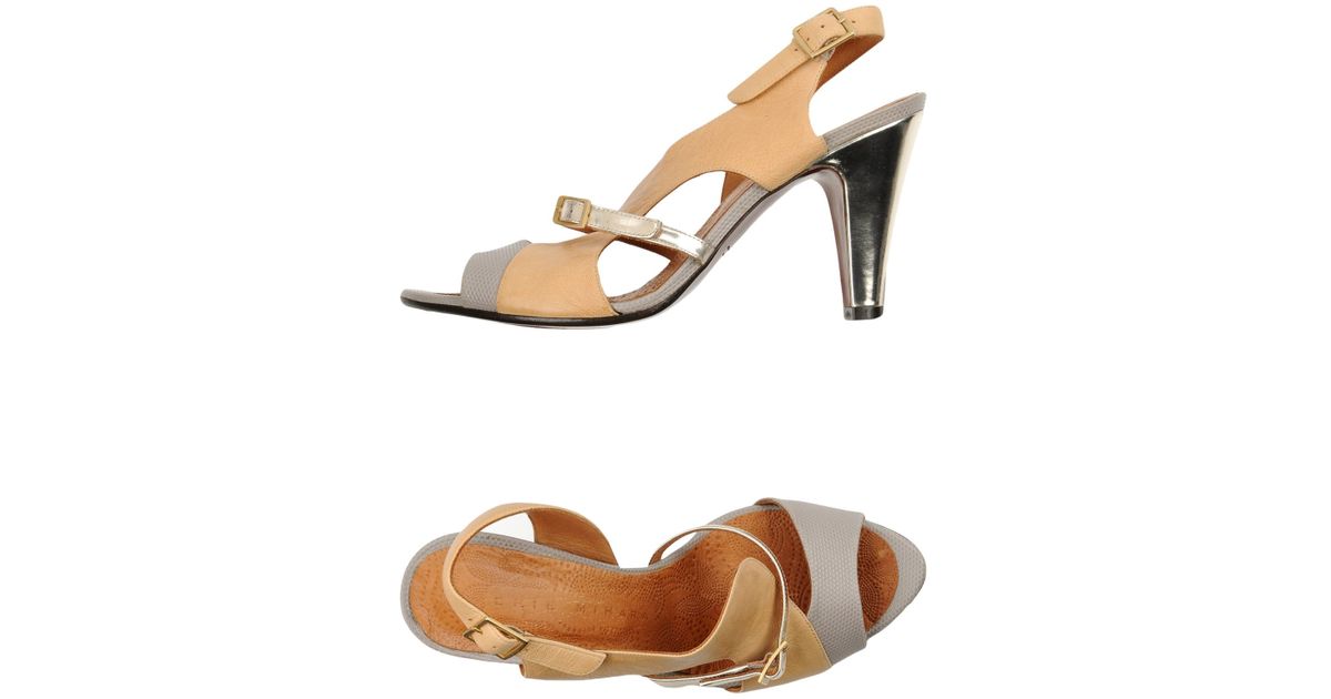 ochre colour sandals