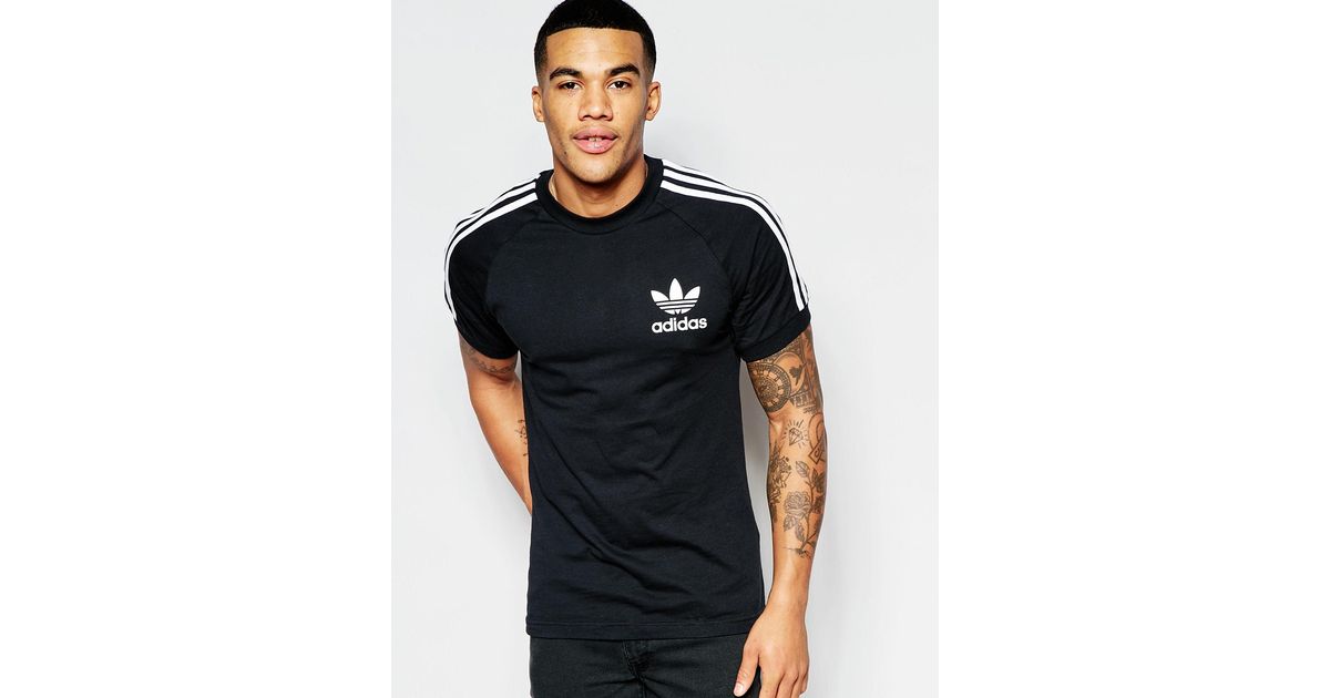 Lyst - Adidas Originals California T-shirt Aj8834 - Black in Black for Men