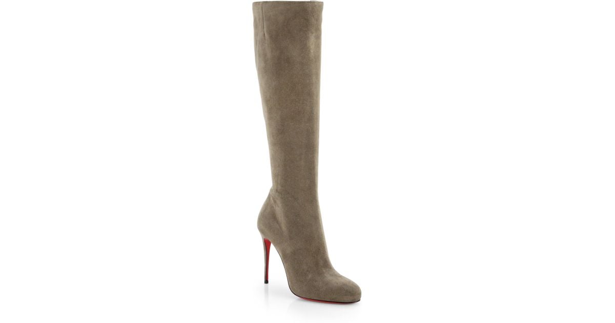 christian louboutin fifi botta leather knee-high boots christian louboutin fifi botta leather knee-high boots