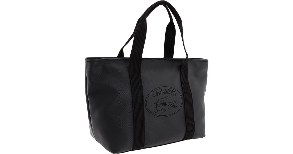 Lyst Lacoste New Classic Large Tote In Black