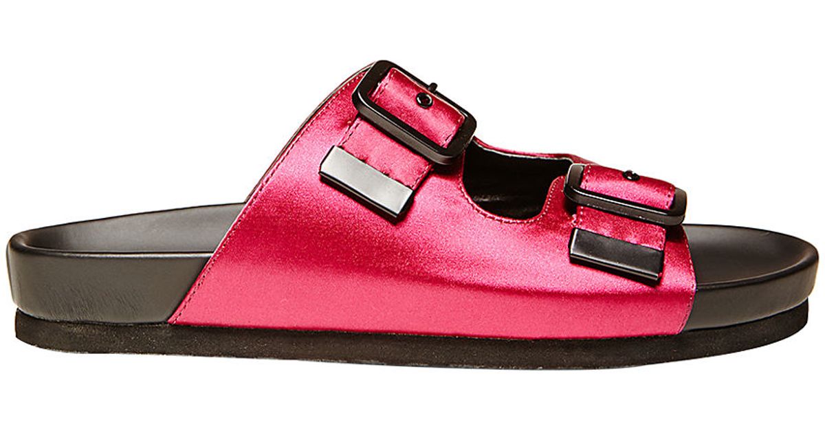 steve madden pink flat sandals