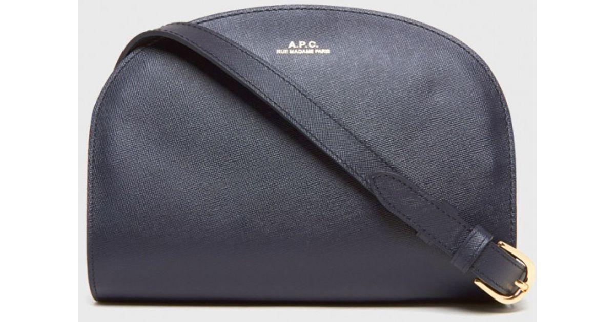Lyst A P C Half Moon Bag In Blue
