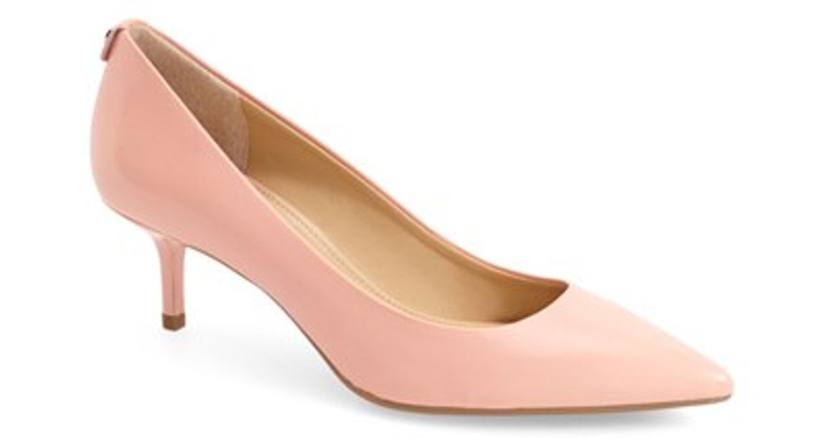 dusty pink kitten heels