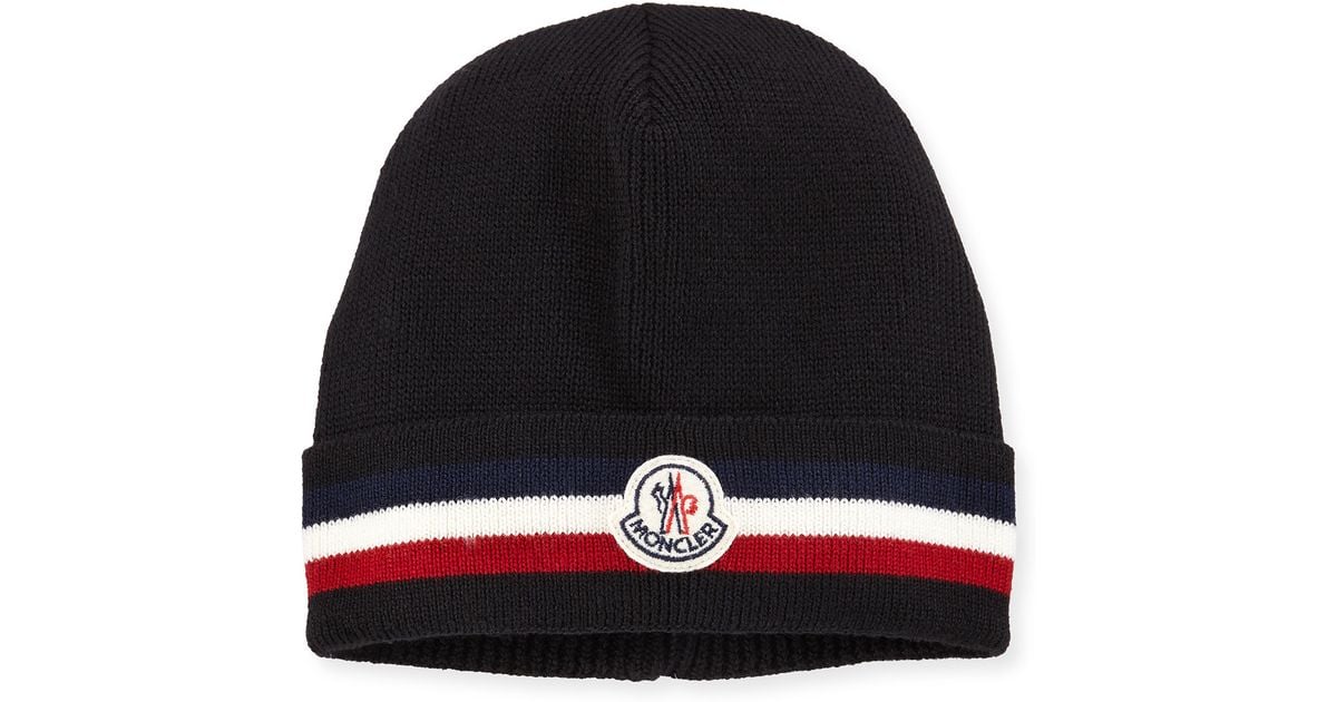 moncler black beanie moncler black beanie